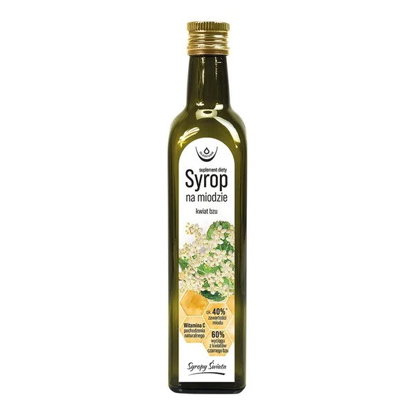 Syrop na miodzie Kwiat bzu 250ml [Syropy Świata] - Syropy Świata