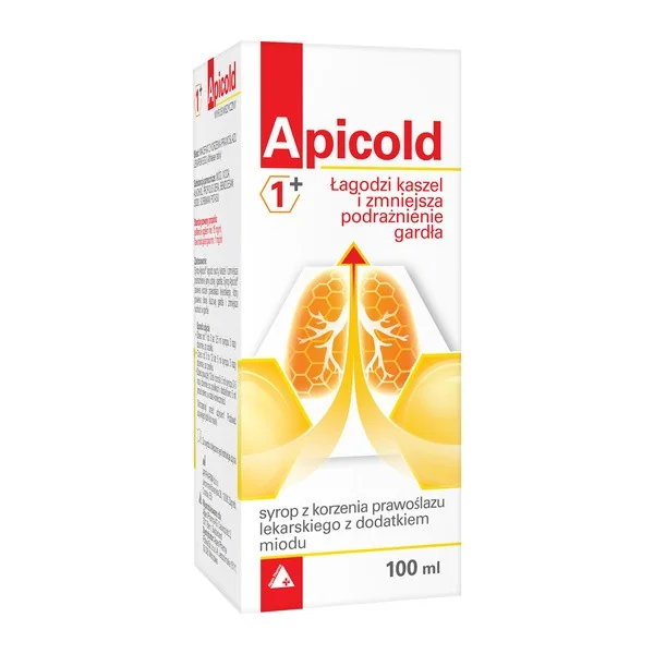 Syrop z korzenia prawoślazu z dodatkiem miodu 100 ml [Apicold] - Apicold