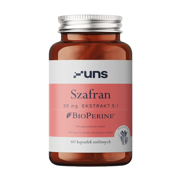 Szafran 30 mg 60 kapsułek [Uns] - Uns