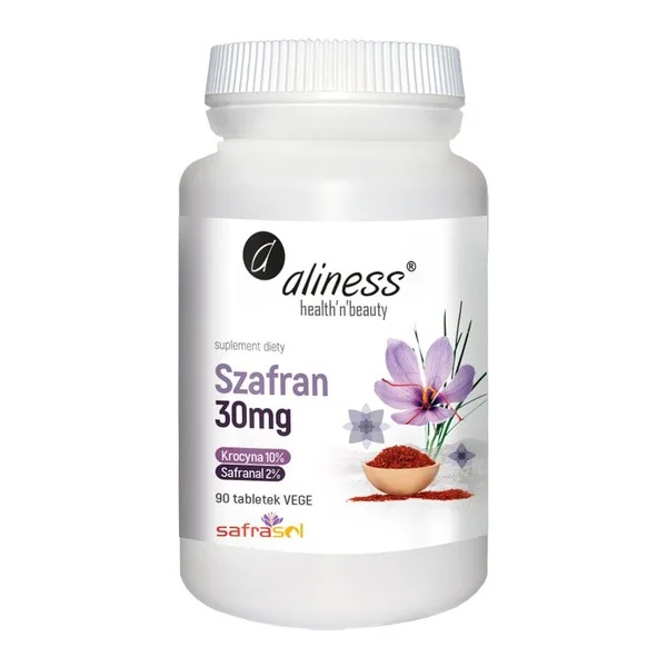 Szafran 30 mg 90 tabletek [Aliness] - Aliness Health'N'Beauty