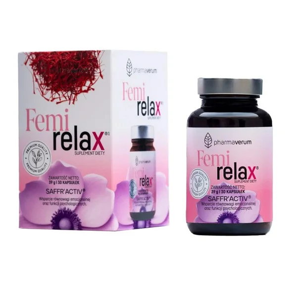 Szafran 30 mg + Witamina B6 1,4 mg 30 kapsułek [Pharmaverum] - Pharmaverum