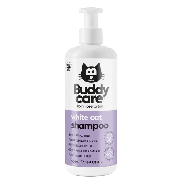 Szampon dla kotów biały kot 500 ml [Buddycare] - Buddycare