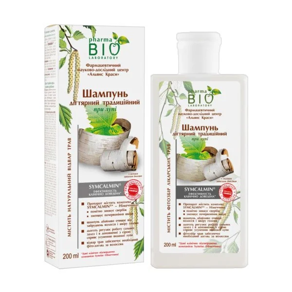 Szampon dziegciowy tradycyjny przeciwłupieżowy 200ml [Pharma Bio Laboratory] - Pharma Bio Laboratory
