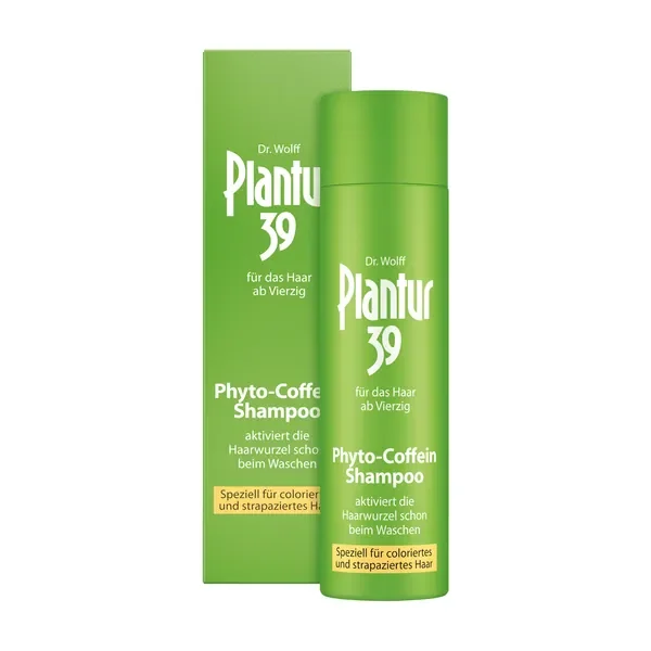 Szampon fito-kofeinowy do włosów farbowanych i zniszczonych 250ml [Plantur 39] - Plantur 39
