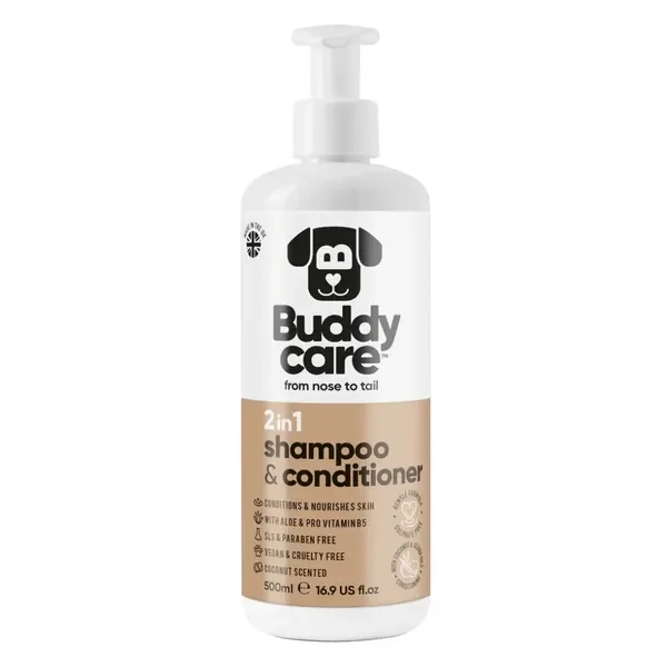 Szampon i odżywka 2w1 kokos 500ml [Buddycare] - Buddycare