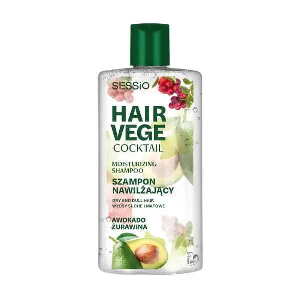 Szampon nawilżający z awokado i żurawiną 300g [Sessio] - Sessio
