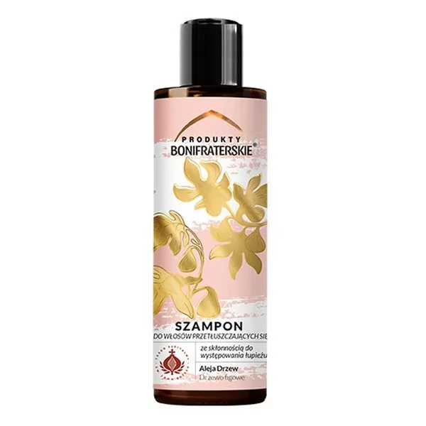 Szampon przeciwłupieżowy z figą i inuliną 200ml [Produkty Bonifraterskie] - Produkty Bonifraterskie