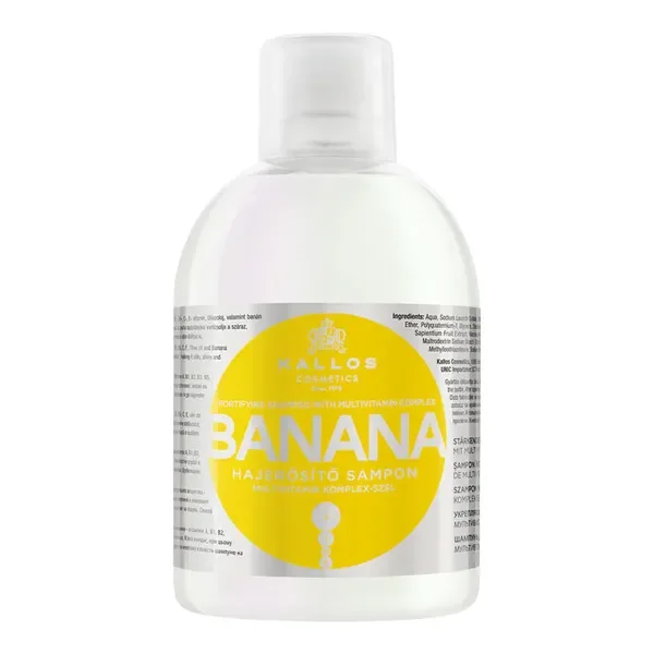 Szampon wzmacniający z ekstraktem banana i kompleksem multiwitaminowym 1000ml [Kallos] - Kallos