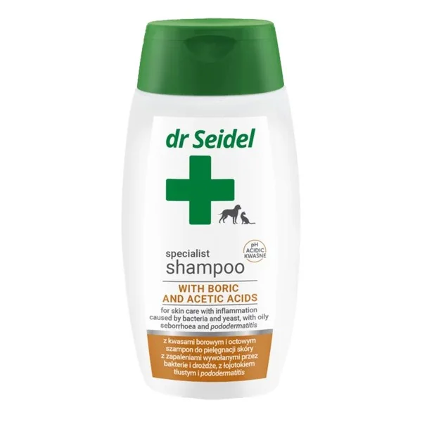 Szampon z kwasami borowym i octowym 220ml [dr Seidel] - dr Seidel