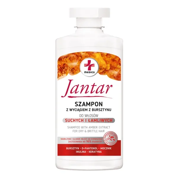 Szampon z wyciągiem z bursztynu 330ml [Jantar Medica] - Jantar Medica