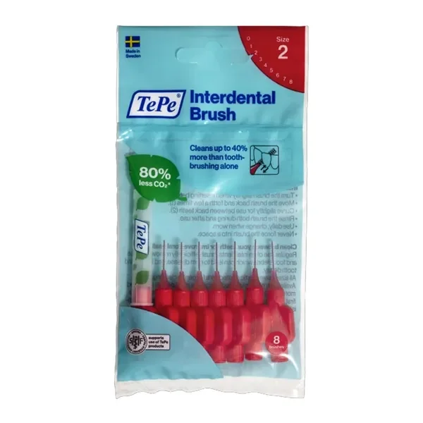 Szczoteczki międzyzębowe czerwone 0,5 mm 8 szt. [TePe] - TePe