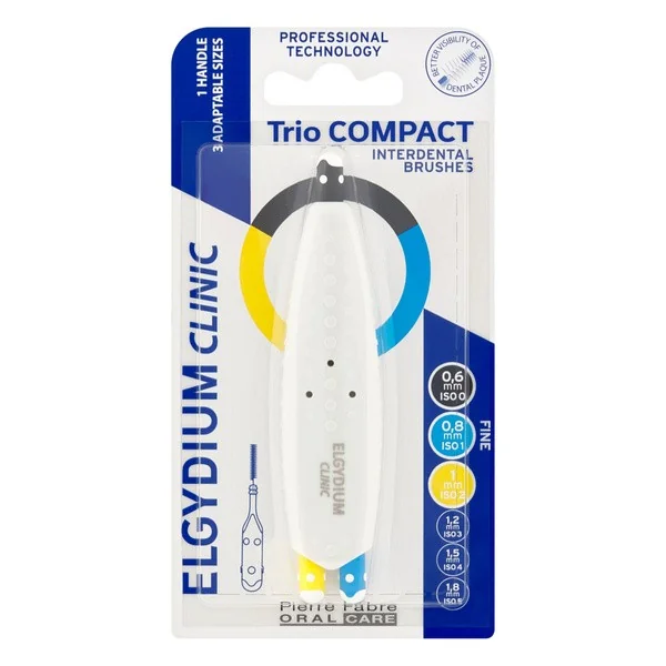 Szczoteczki międzyzębowe Triocompact ISO 0/1/2 3 szt. [Elgydium] - Elgydium