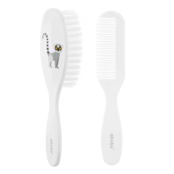 Szczotka i grzebyk Lemur 1 szt. [Akuku] - Akuku
