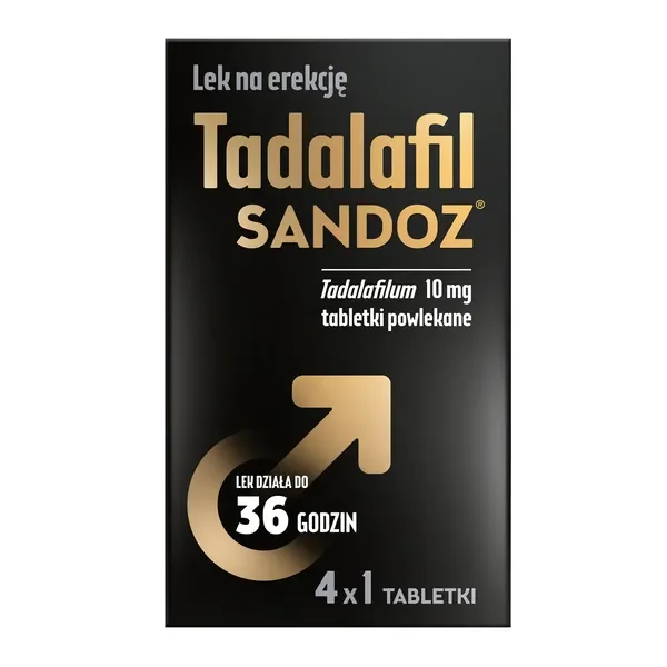 Tadalafil 10 mg 4 tabletki [Sandoz] - Sandoz