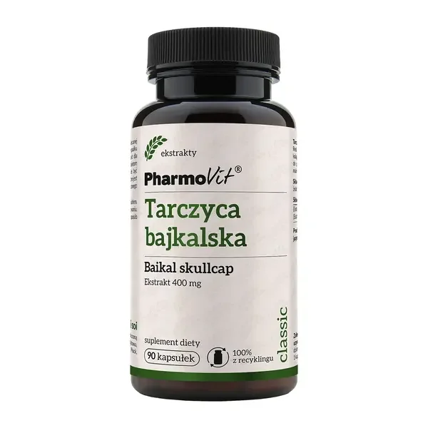 Tarczyca bajkalska Ekstrakt 400 mg 90 kapsułek [Pharmovit] - Pharmovit