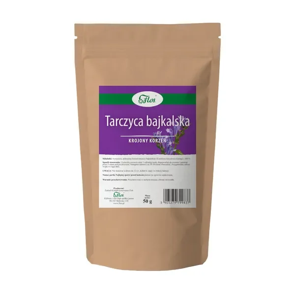 Tarczyca bajkalska krojony korzeń 50g [Flos] - Flos