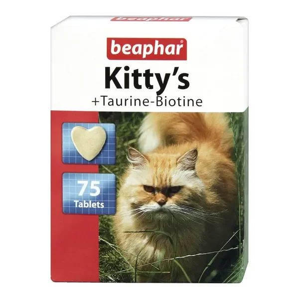 Tauryna + Biotyna tabletki dla kotów 75 szt. [Beaphar] - Beaphar