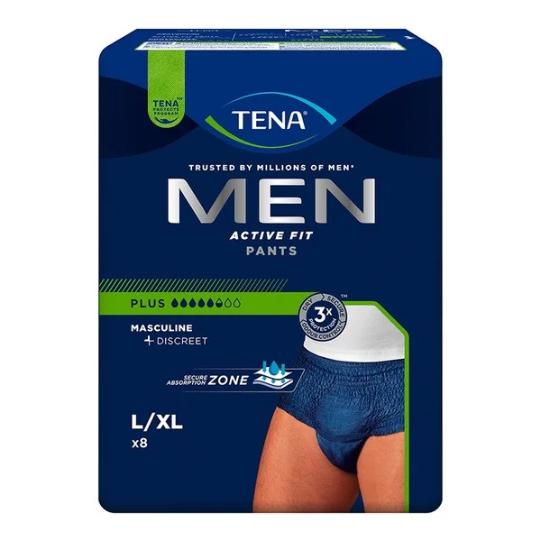 TENA Men Pants Plus OTC Edition majtki chłonne rozmiar L 8 szt. - TENA