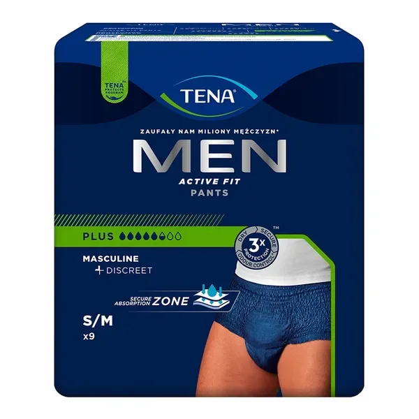 TENA Men Pants Plus OTC Edition majtki chłonne rozmiar M 9 szt - TENA
