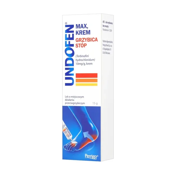 Terbinafiny chlorowodorek 10 mg/g krem 15 g [Undofen Max] - Undofen