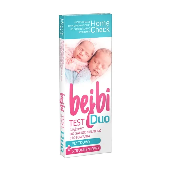 Test ciążowy płytkowy + strumieniowy 2 szt. [Home Check] - Home Check