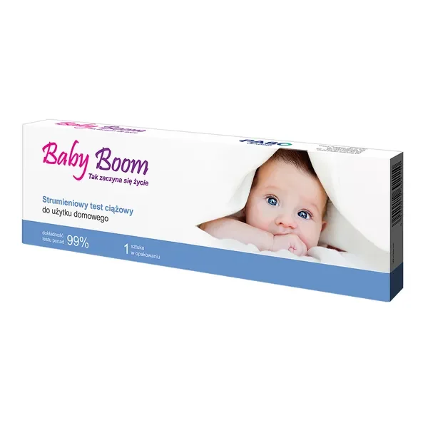 Test ciążowy strumieniowy 1 szt. [Baby Boom] - Baby Boom