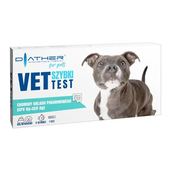 Test diagnostyczny CPV Ag + CCV Ag dla psa 1 szt [Diather For Pets] - Diather For Pets