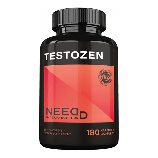 TestoZen Kwas D-asparaginowy 3000mg + Muira puama 1000mg 180 kapsułek [Needed] - Needed