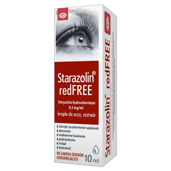 Tetryzolina 0,5 mg/ml krople do oczu 10 ml [Starazolin] - Starazolin