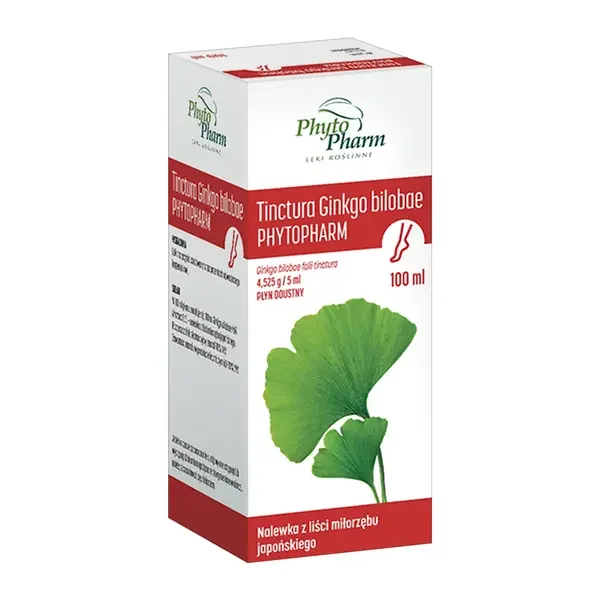 Tinctura Ginkgo bilobae 100 ml [PHYTOPHARM] - PHYTOPHARM