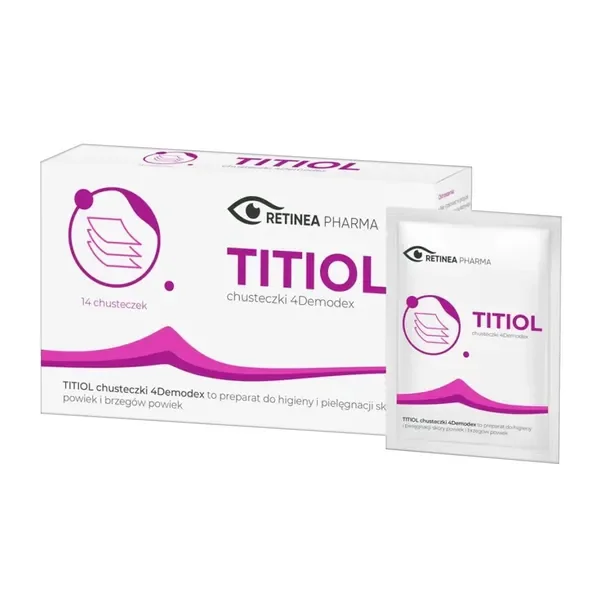 Titiol 4Demodex chusteczki do higieny powiek 14 szt. [Retinea Pharma] - Retinea Pharma