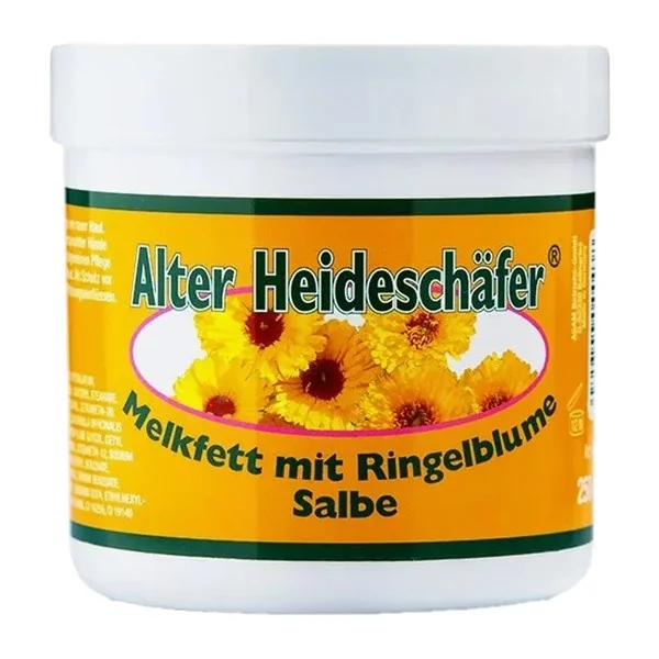 Tłuszcz mleczny z nagietkiem 250ml [Alter Heideschafer] - Alter Heideschafer