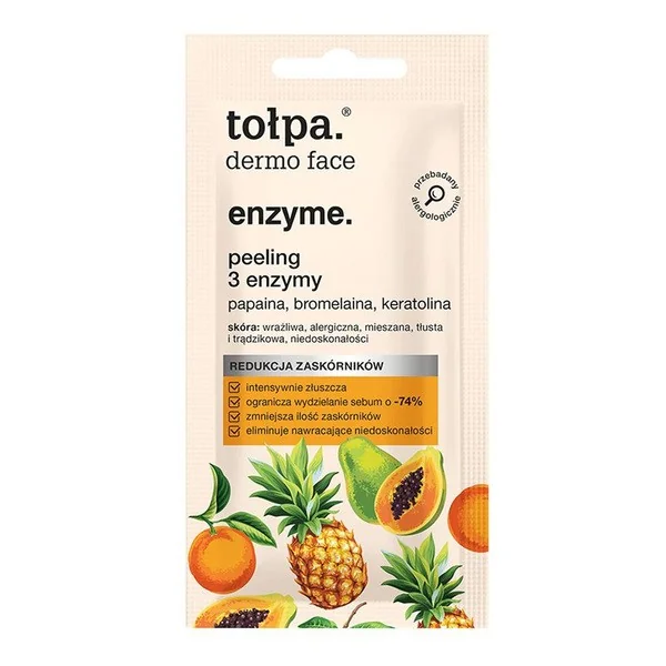Tołpa Dermo Face Enzyme peeling 3 enzymy 8 ml - TOŁPA