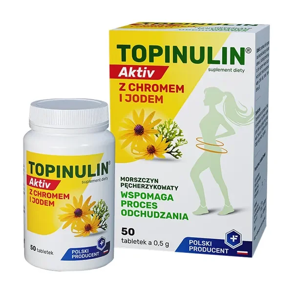 Topinulin Activ z chromem i jodem 50 tabletek [Topinulin] - Topinulin