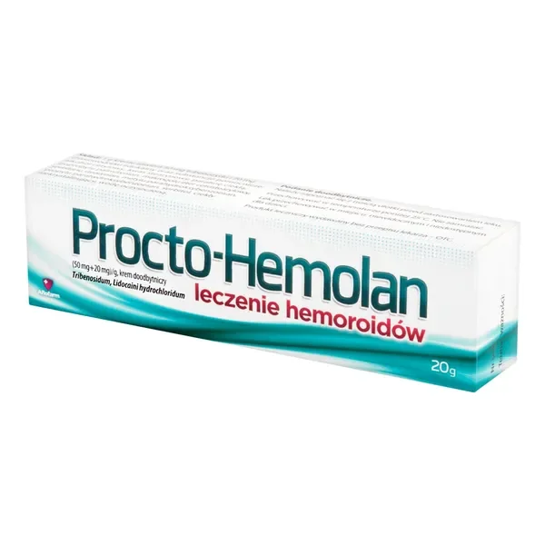 Tribenozyd 50mg + Lidokaina 20mg krem 20g [Procto-Hemolan] - Procto-Hemolan