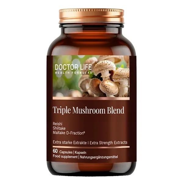Triple Mushroom Blend (Shiitake, Maitake, Reishi) 60 kapsułek [DoctorLife] - DoctorLife