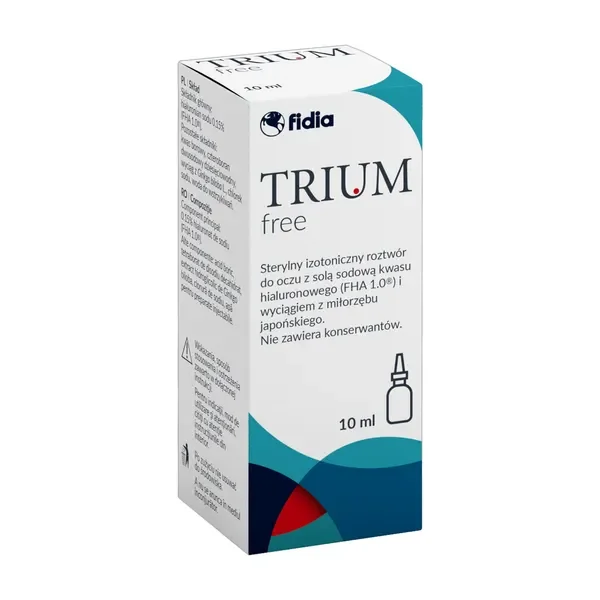 Trium Free izotoniczny roztwór do oczu 10 ml [FIDIA] - FIDIA