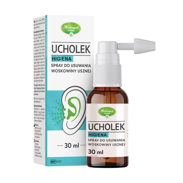 Ucholek Higiena spray do usuwania woskowiny usznej 30 ml - Ucholek