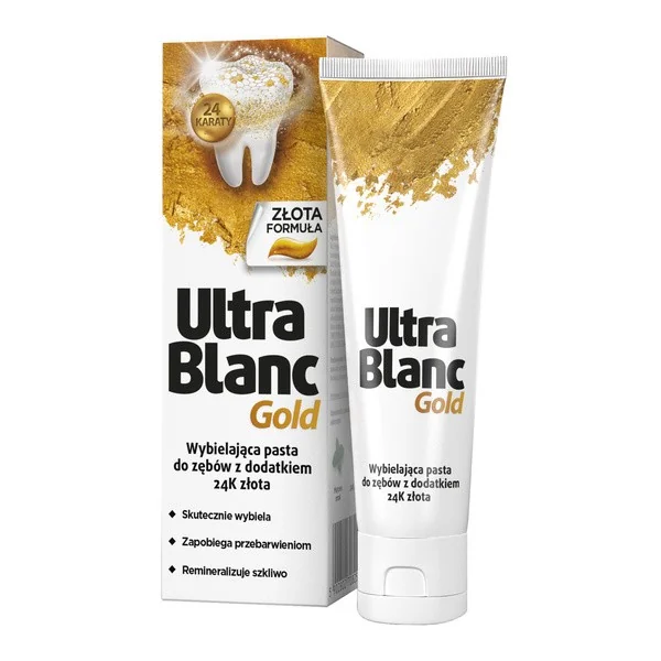 UltraBlanc Gold wybielająca pasta do zębów z 24K złotem 75ml [Ultrablanc] - Ultrablanc
