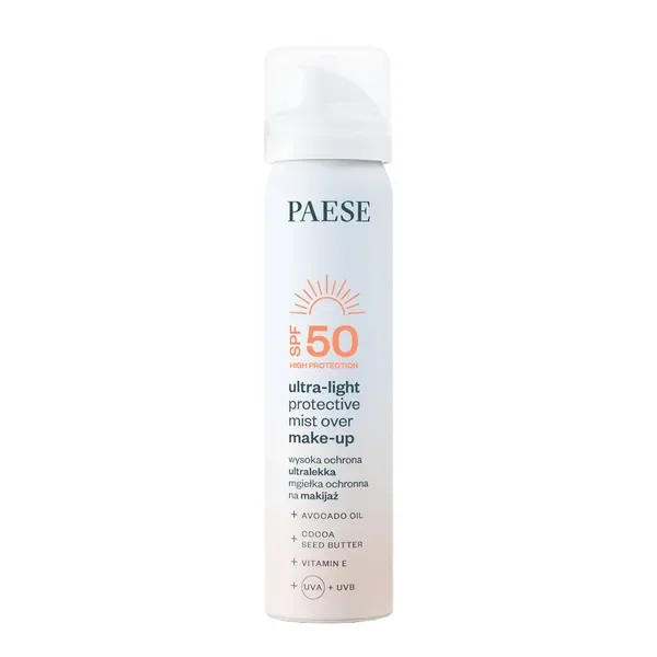 Ultralekka mgiełka ochronna na makijaż SPF50 75ml [Paese] - Paese