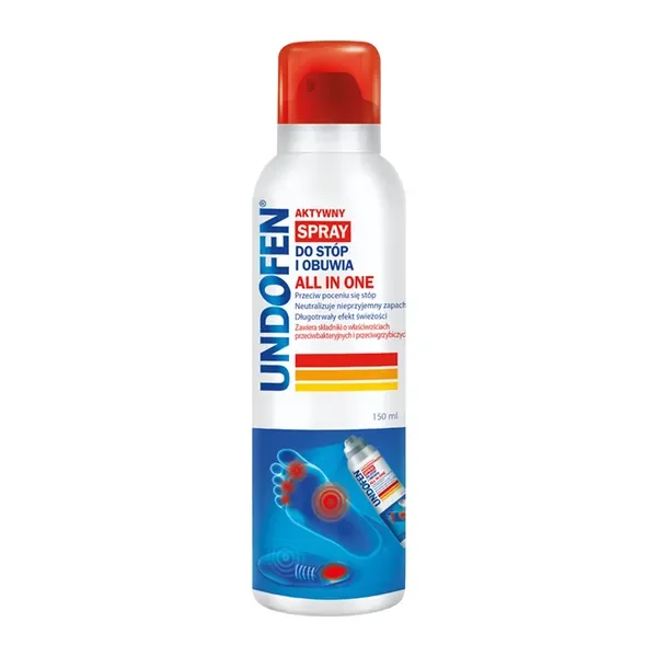 Undofen aktywny spray do stóp i obuwia All in One 150 ml - Undofen