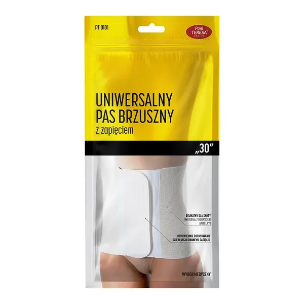 Uniwersalny pas brzuszny rozmiar L szerokość 30 cm [Pani Teresa] - Pani Teresa