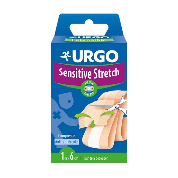 Urgo Sensitive Stretch elastyczny opatrunek do cięcia 1m x 6cm - Urgo