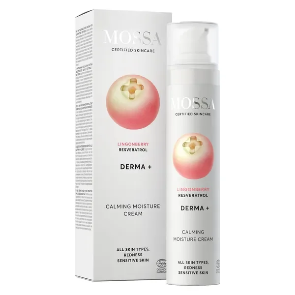 Uspokajający krem nawilżający z borówką brusznicą i resweratrolem 50ml [Mossa] - Mossa