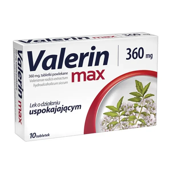 Valerin max 360 mg 10 tabletek [Valerin] - Valerin
