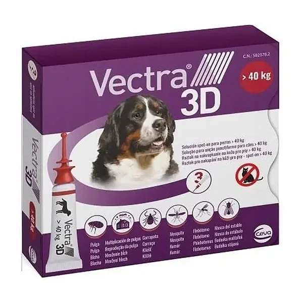 Vectra 3D Roztwór dla psów >40 kg pipety 3 szt. [Vectra] - Vectra