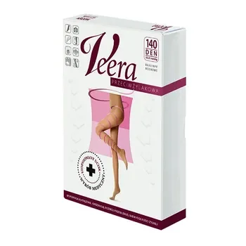 Veera Przeciwżylakowa rajstopy 140 DEN czarne rozmiar 4/XL [CABIFI] - CABIFI