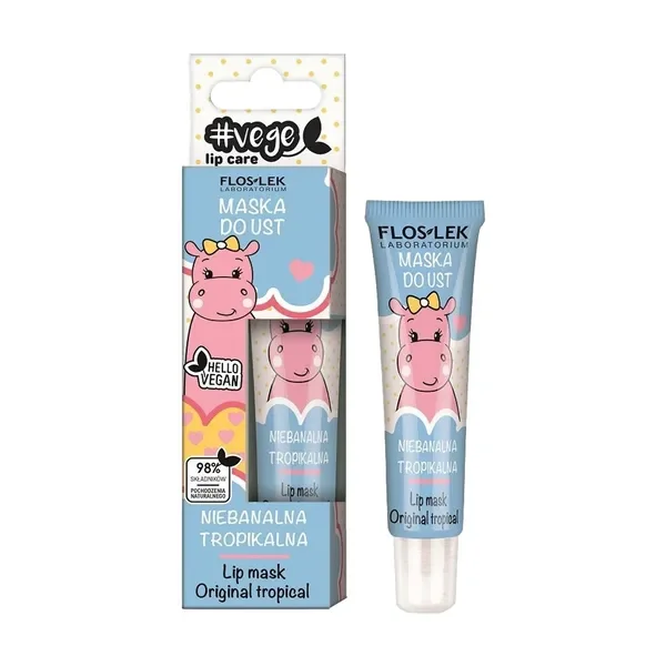 Vege Lip Care maska do ust niebanalna tropikalna 14g [FlosLek] - FlosLek Laboratorium