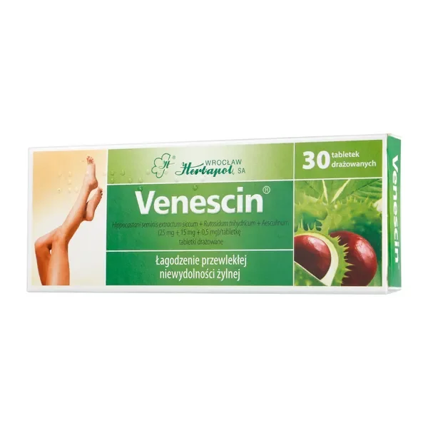 Venescin drażetki 30 szt [Venescin] - Venescin