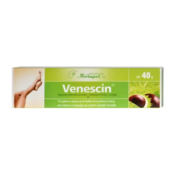 Venescin żel z escyną i trokserutyną 40g [Venescin] - Venescin